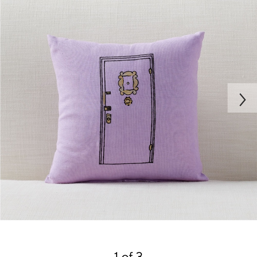 Friends 25th Anniversary Pottery Barn collection, Monica door pillow